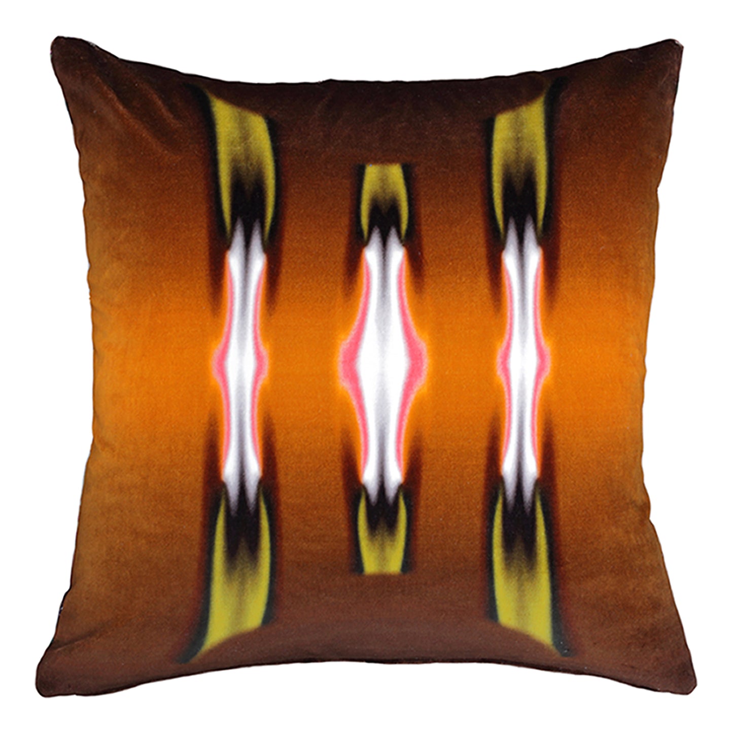 Orange Breasted Trogon Velvet Cushion Cover