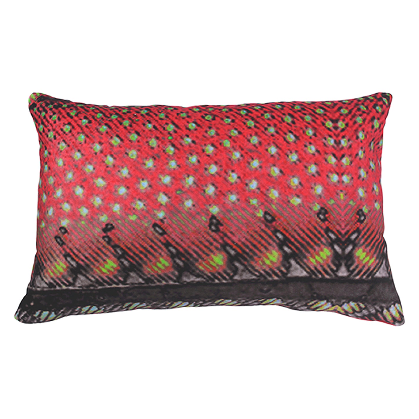 Red Avadavat Velvet Cushion Cover