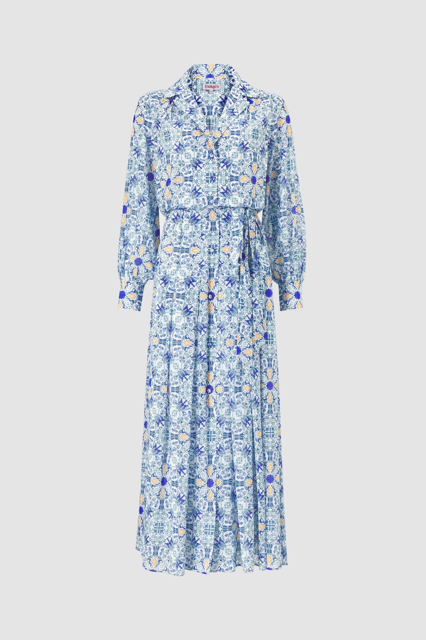 ALANIS SILK MAXI SHIRTDRESS