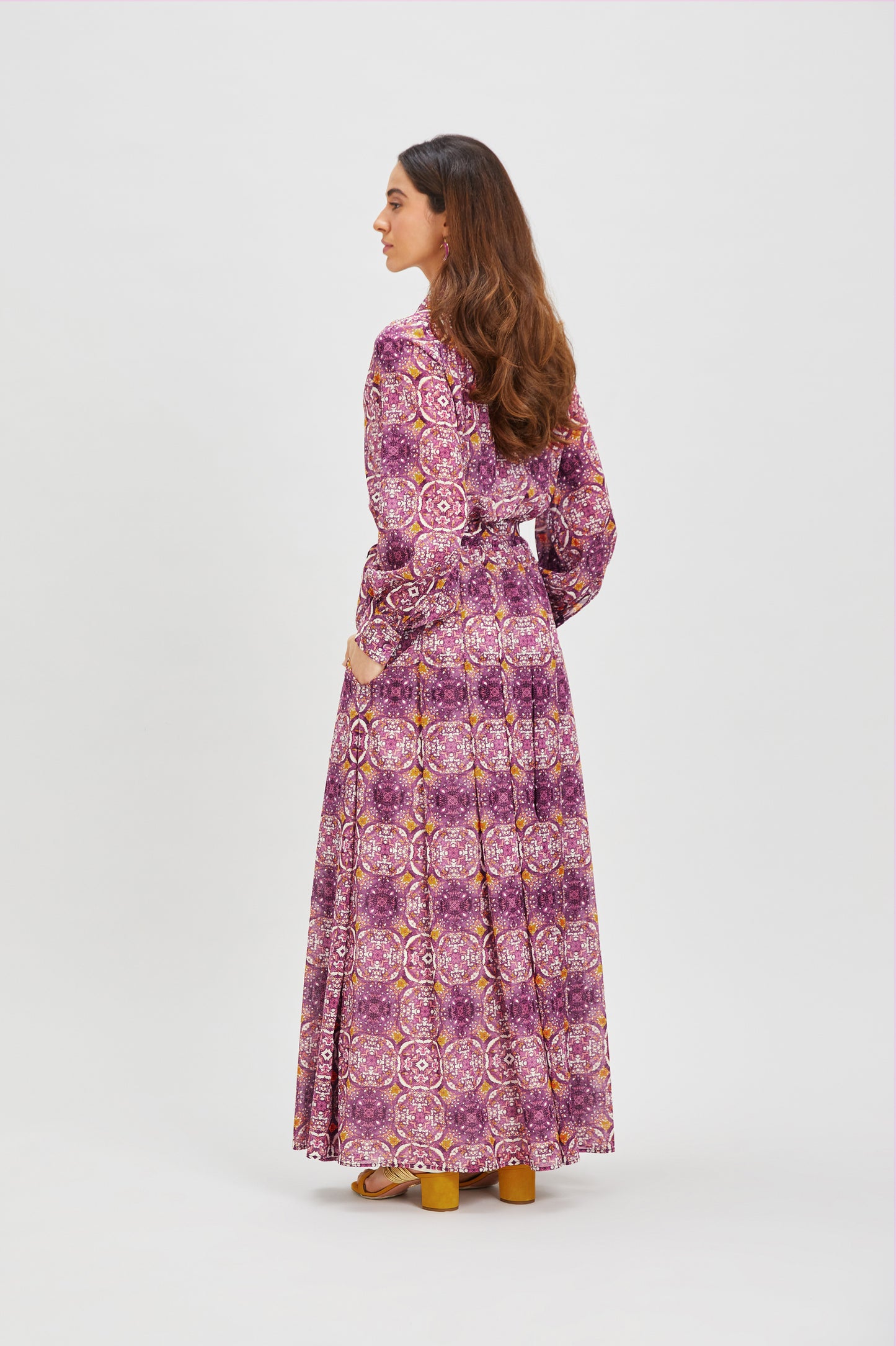 PERMATA SILK MAXI SHIRTDRESS