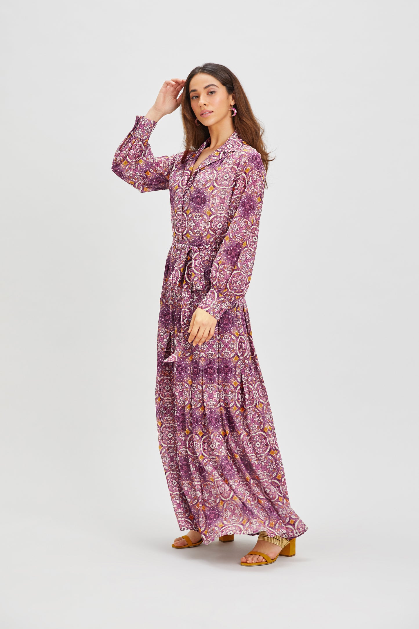 PERMATA SILK MAXI SHIRTDRESS