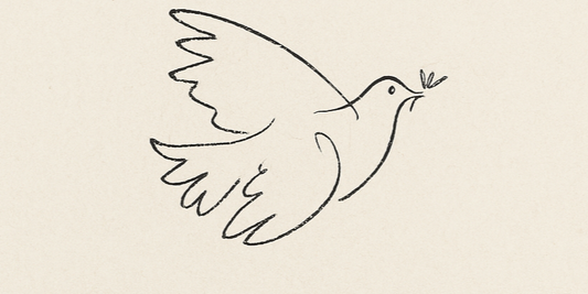 Picasso’s dove sketch representing peace